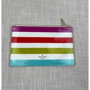 Kate Spade Multi Color Striped Pouch